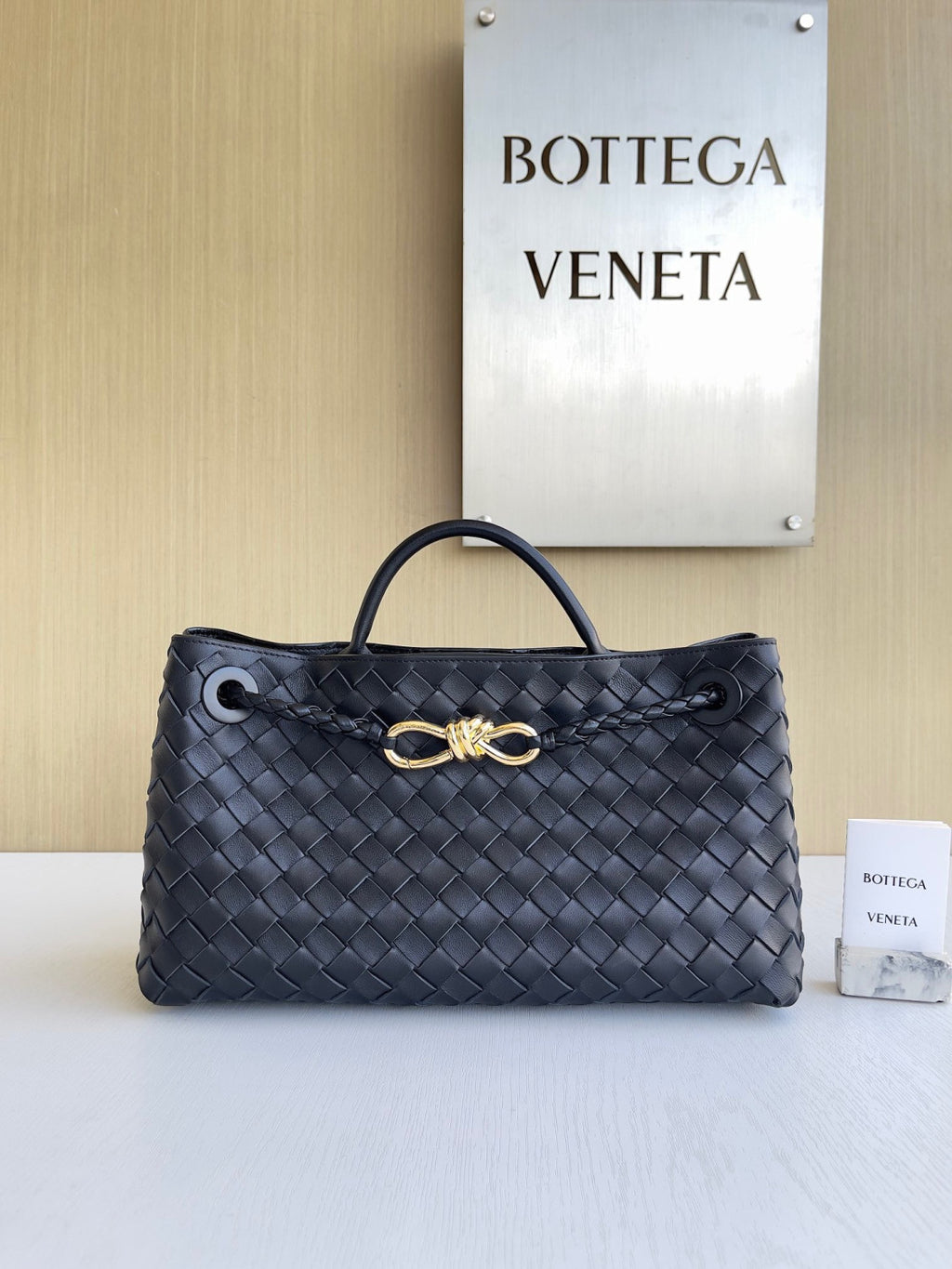 Bottega Veneta East-West Andiamo Chain Top-Handle Bag #329590