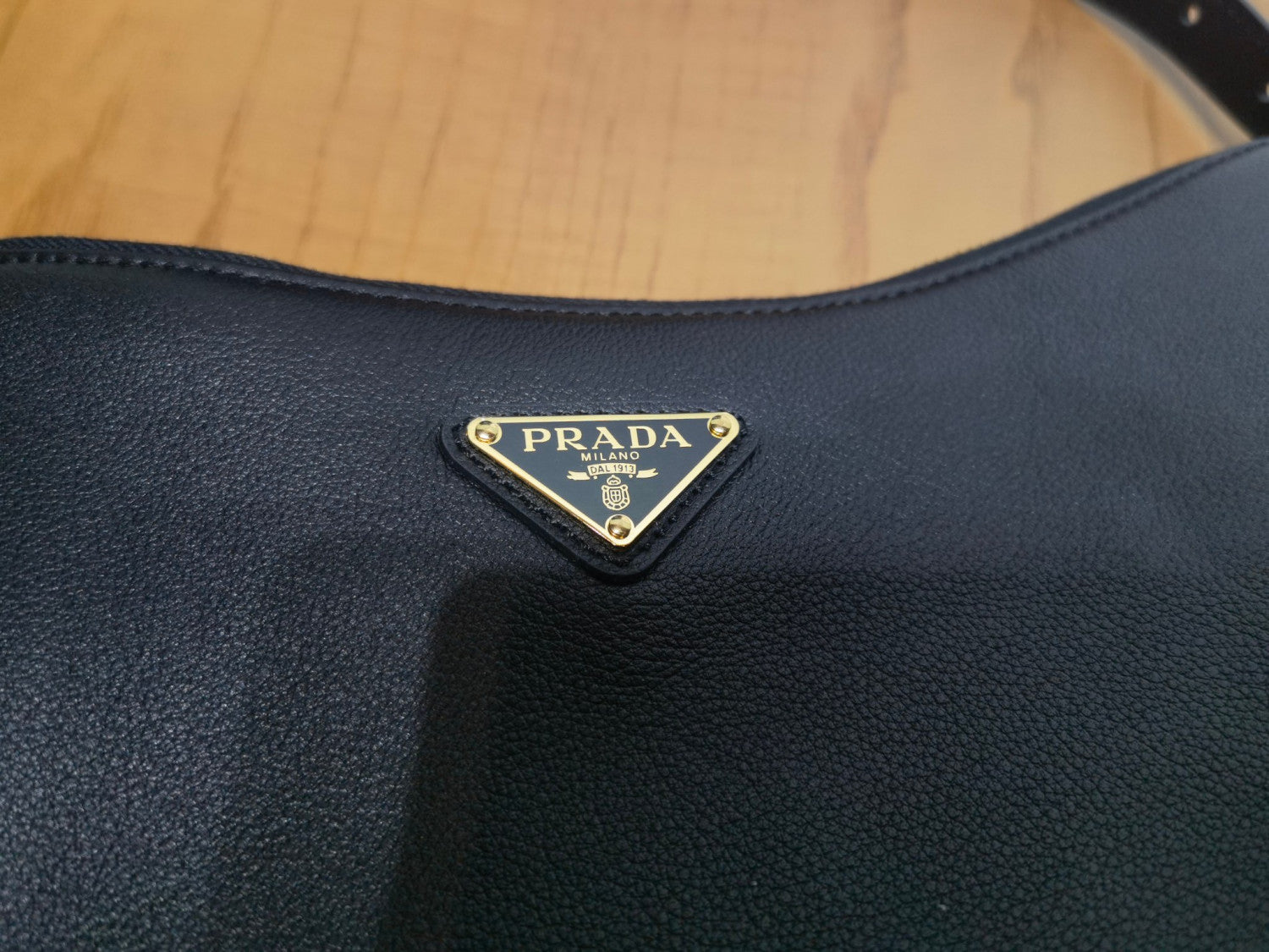 Prada Aimée Large Leather Shoulder Bag 1BC228 #334397