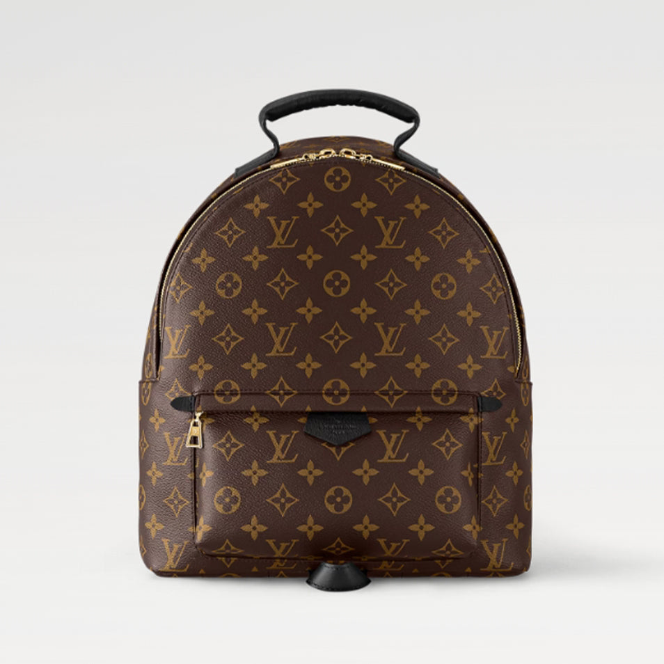 Louis Vuitton Women's Palm Springs Small Shoulder Bag Logo Printed Zipper Closure Cowhide Backpack Solid Color Casual Bags #71892
