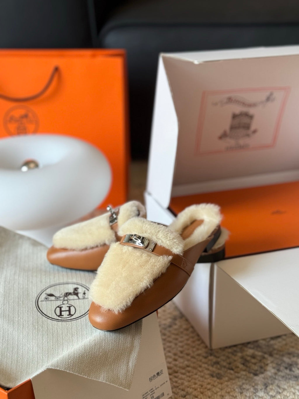 Hermes Oz mule Beige #334029