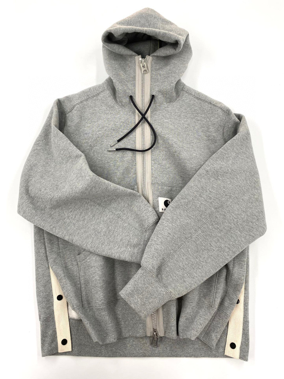 Sacai X CARHARTT Wip Hooded Long Sleeve Zipper Coat Jacket #21914