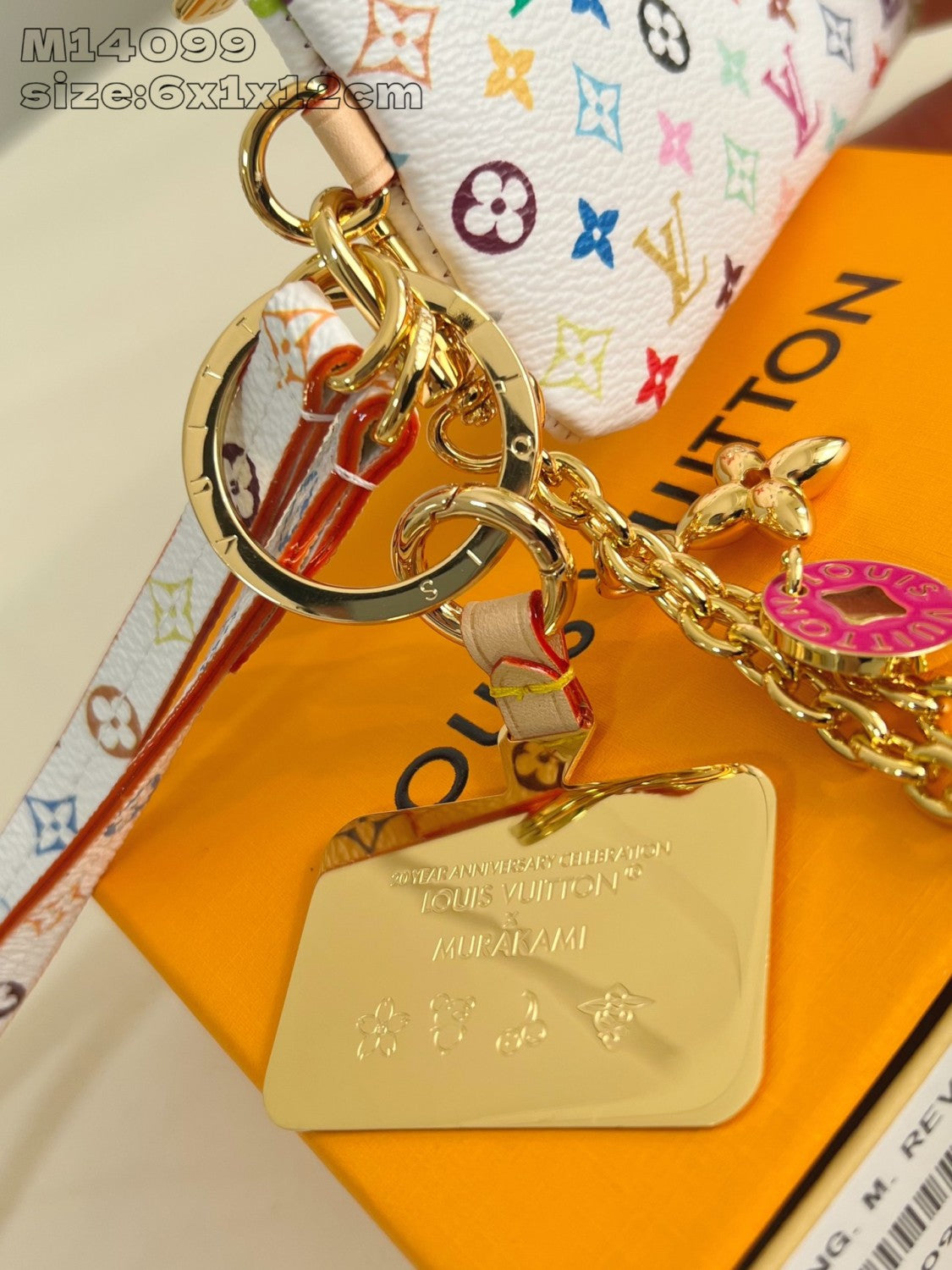 Louis Vuitton LV x TM Women's Chain Shoulder Strap Colorful Printed Shoulder Slanting Cell Phone Bag Bags #75244
