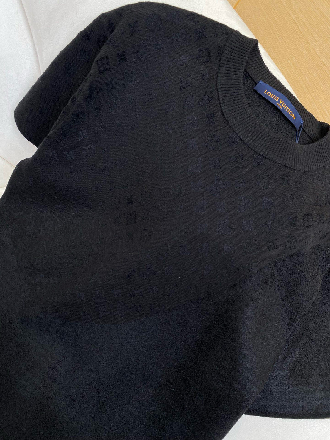 Louis Vuitton Men's Summer Solid Color Letter Printed Cotton Round Neck Short Sleeve T-Shirt Casual Shorts Set Suit #75316