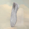 Christian Louboutin X Maison Margiela Women's Spring And Summer Mesh Drill Split-toe Flat Shoes Temperament Luxury Red Bottom Within The High Single Shoes Ngvp #1598