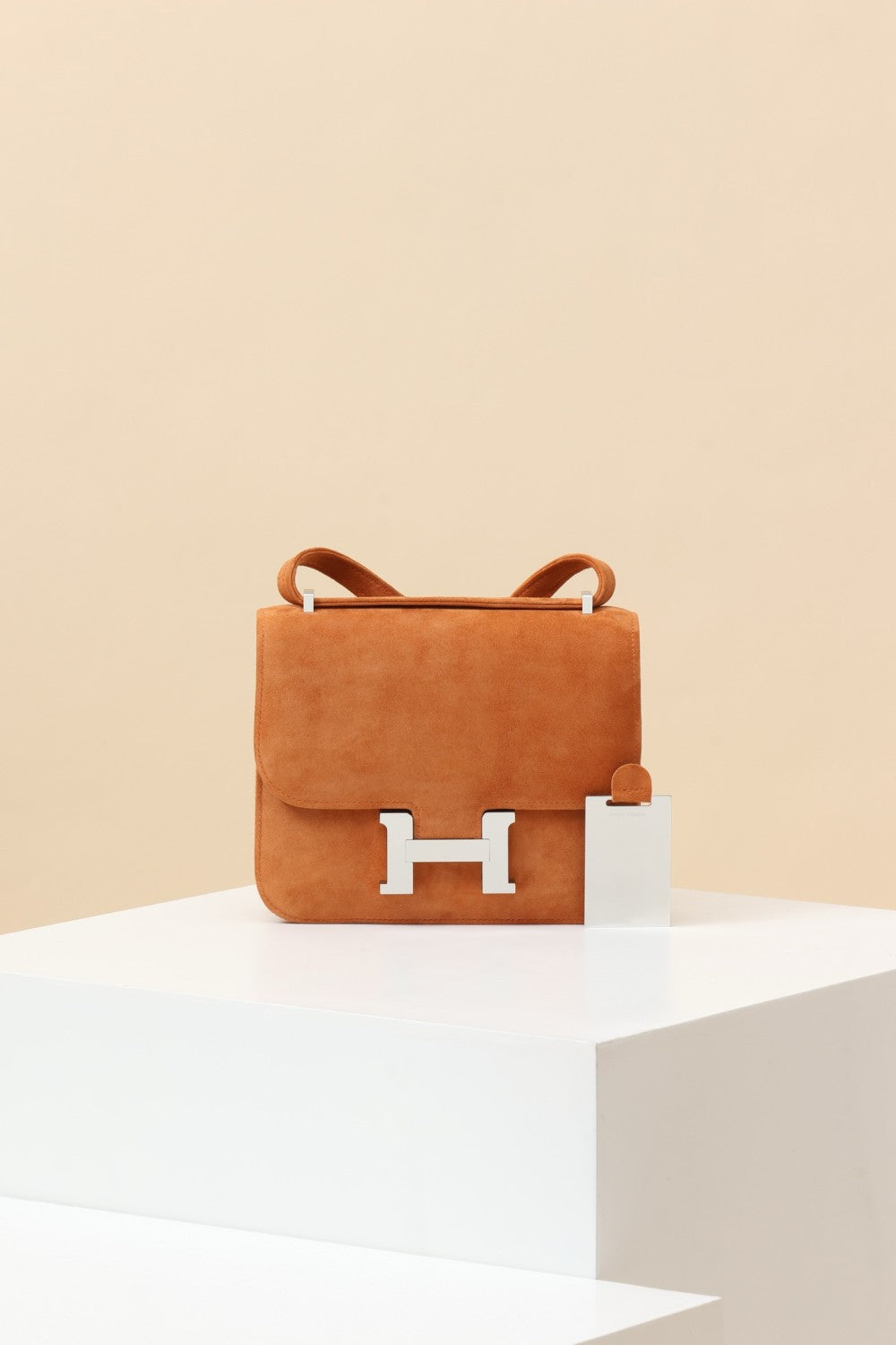 Hermès Suede Backpack Crossbody Bag #381136