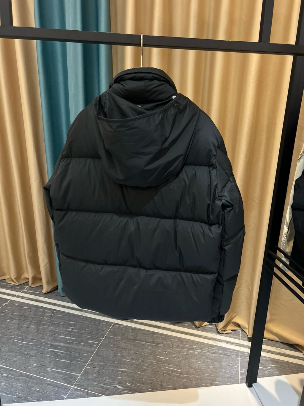 Moncler Men's Autumn and Winter Solid Color Standing Collar Zipper Long Sleeve Puffer Down Jacket #73584