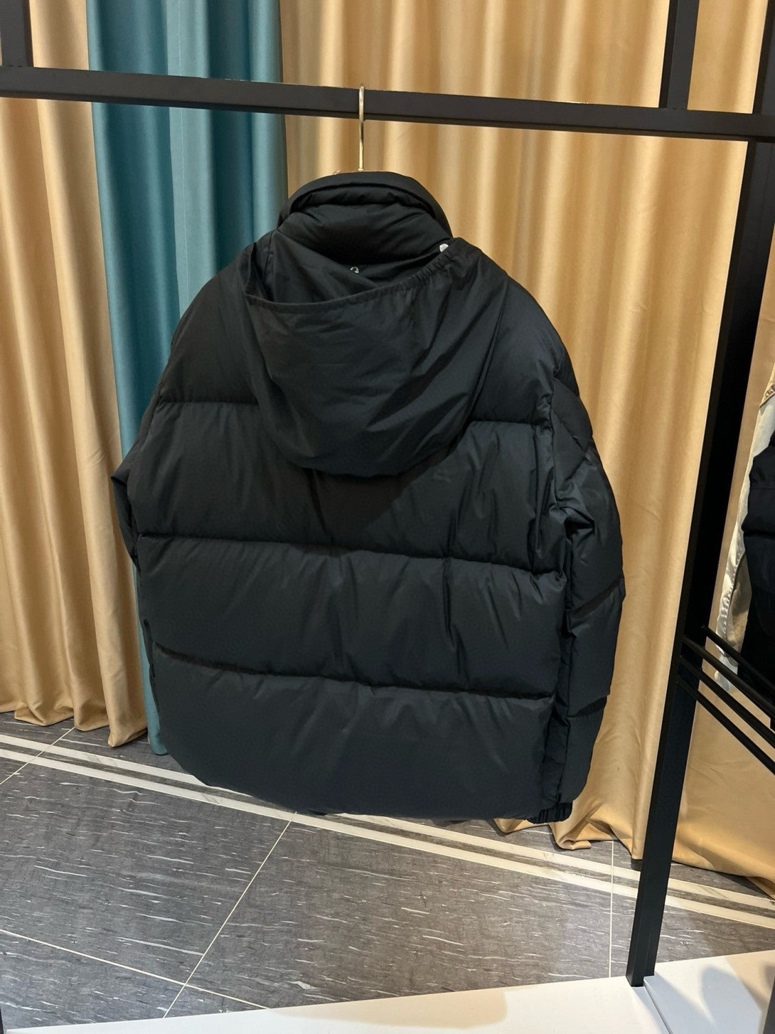 Moncler Men's Autumn and Winter Solid Color Standing Collar Zipper Long Sleeve Puffer Down Jacket #73584