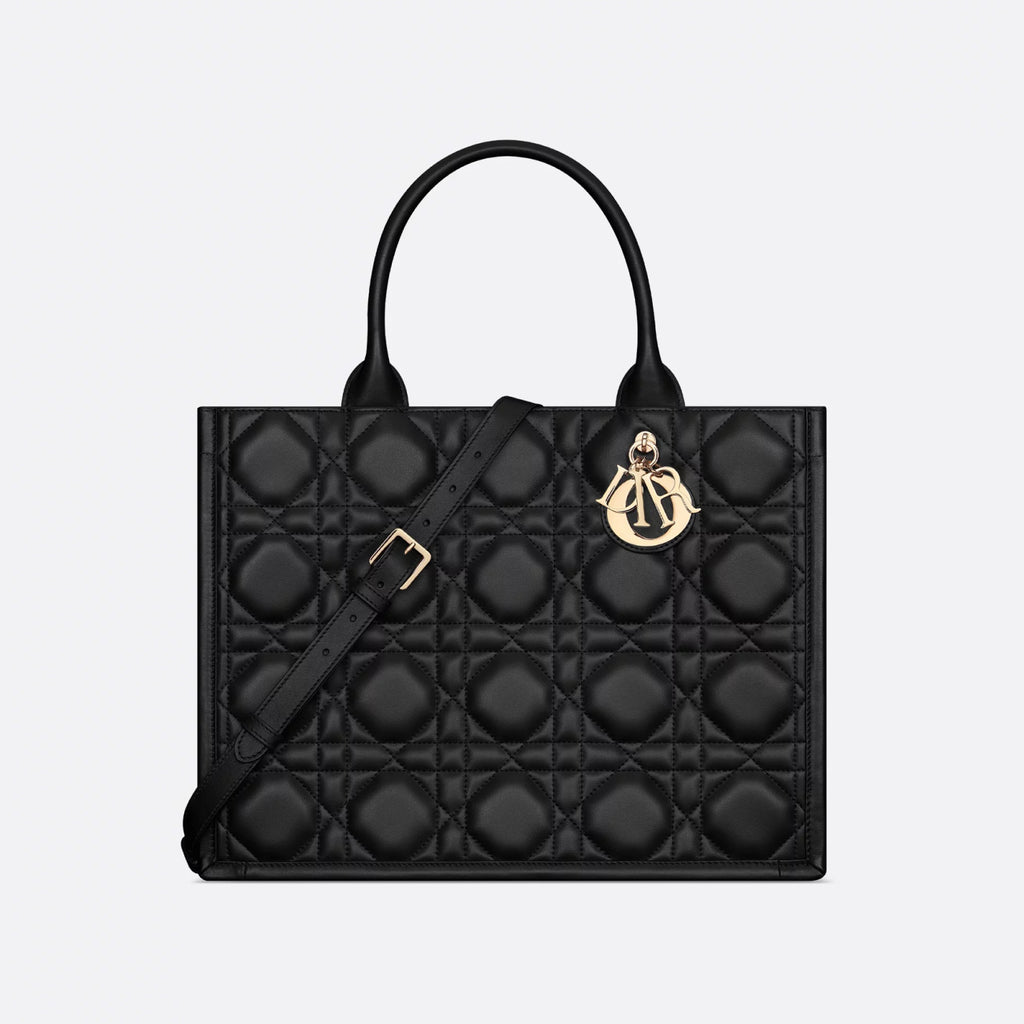 Dior Book Tote Women's Detachable Adjustable Shoulder Strap Rattan Checkered Cowhide Leather Solid Color Shopping Bag Single Shoulder Slanting Tote Bags #75338