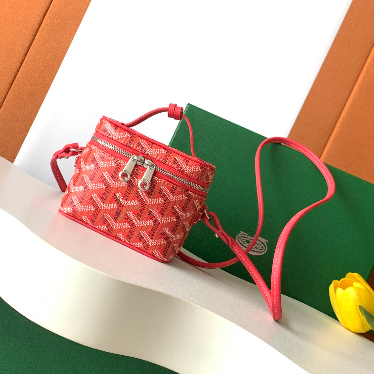 Goyard Muse Nano Women's Fashion Classic Color-Block Zipper Closure Adjustable Strap Leather Mini Makeup Bag Shoulder Bag Crossbody Bag Bags MUSEVANANTY10CL10P #79551