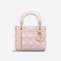 Dior Lady Women's Solid Color Metal Pendant Removable Chain Shoulder Strap Wicker Pattern Sheepskin Leather Single Shoulder Crossbody Handbag Bag Bags #77983