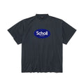 Balenciaga Men's Summer Balenciaga I SCHOLL Letter Print Oversized Round Neck Short Sleeve Solid Color T-Shirt Ngvp #1689