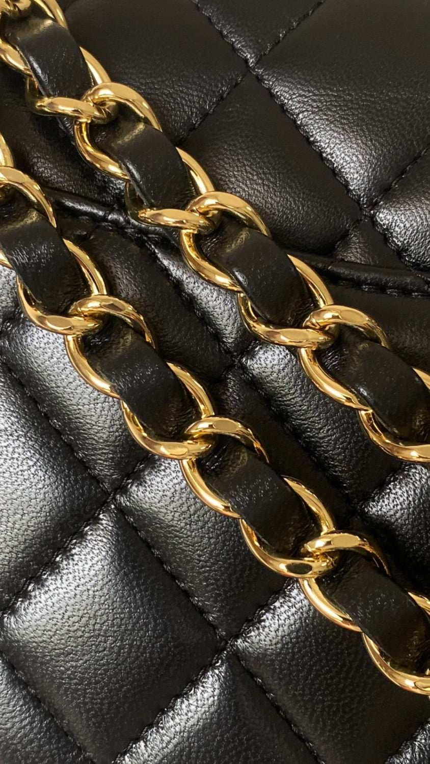 Chanel CF Women's Diamond Logo Sheepskin Shoulder Bag Medium #332608