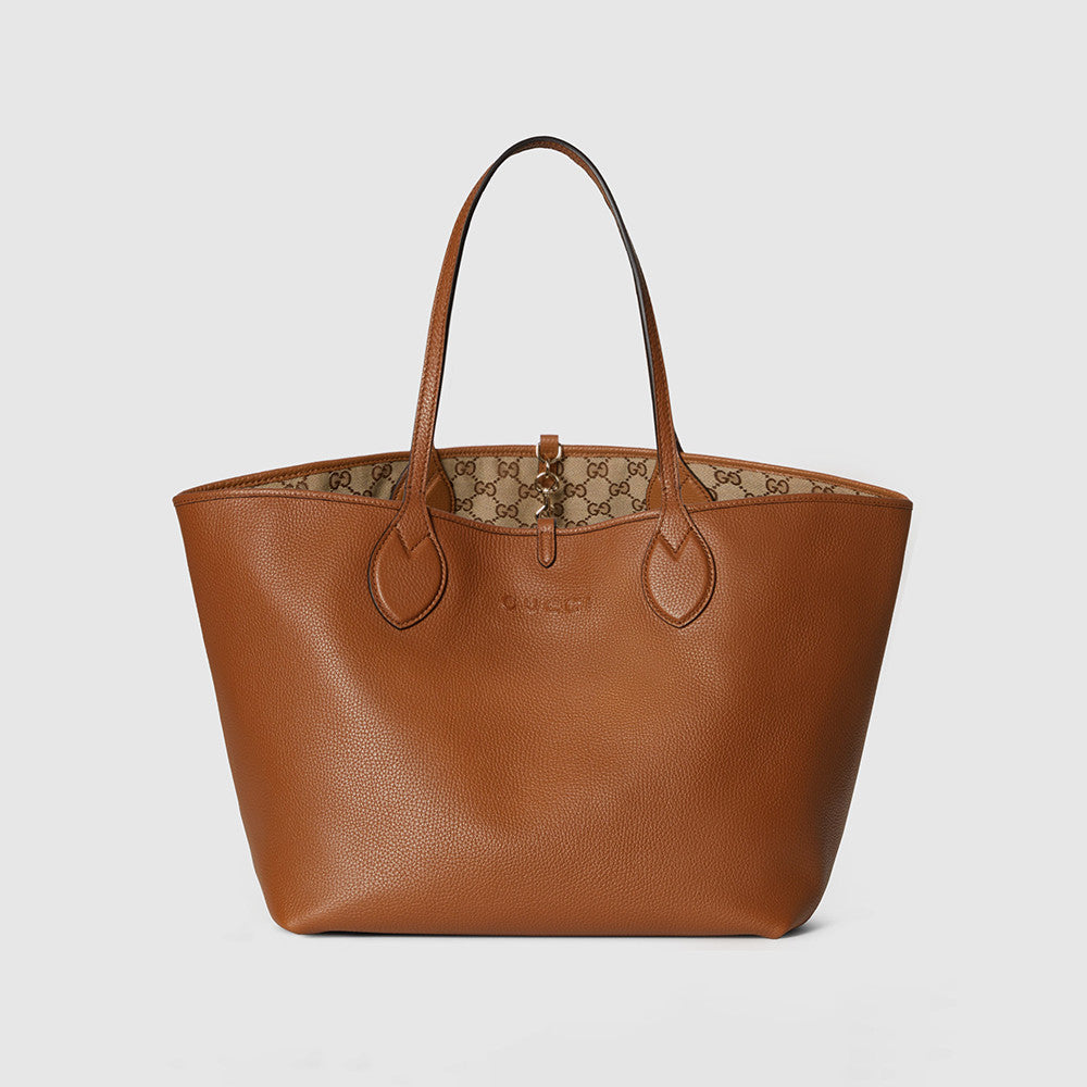 Gucci Women's Totissima Large Reversible Tote Bag in Brown Leather #333292