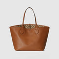 Gucci Women's Totissima Large Reversible Tote Bag in Brown Leather #333292