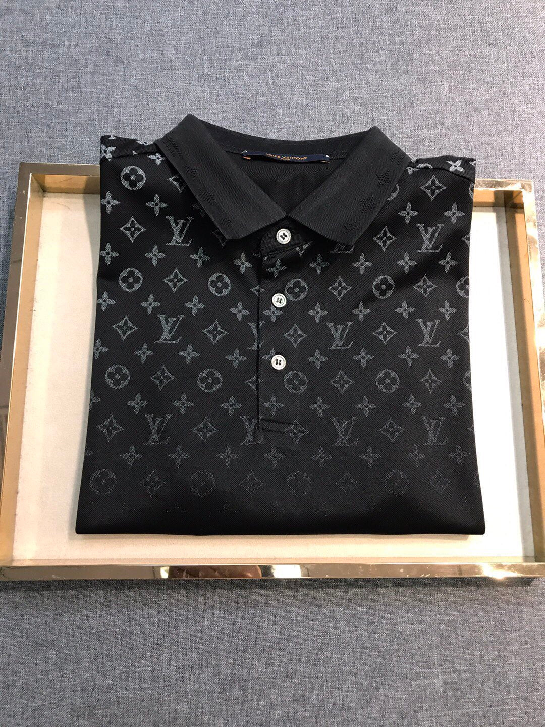 Louis Vuitton Men's Summer Gradient Logo Print Round Neck Cotton Short Sleeve T-Shirt #99789