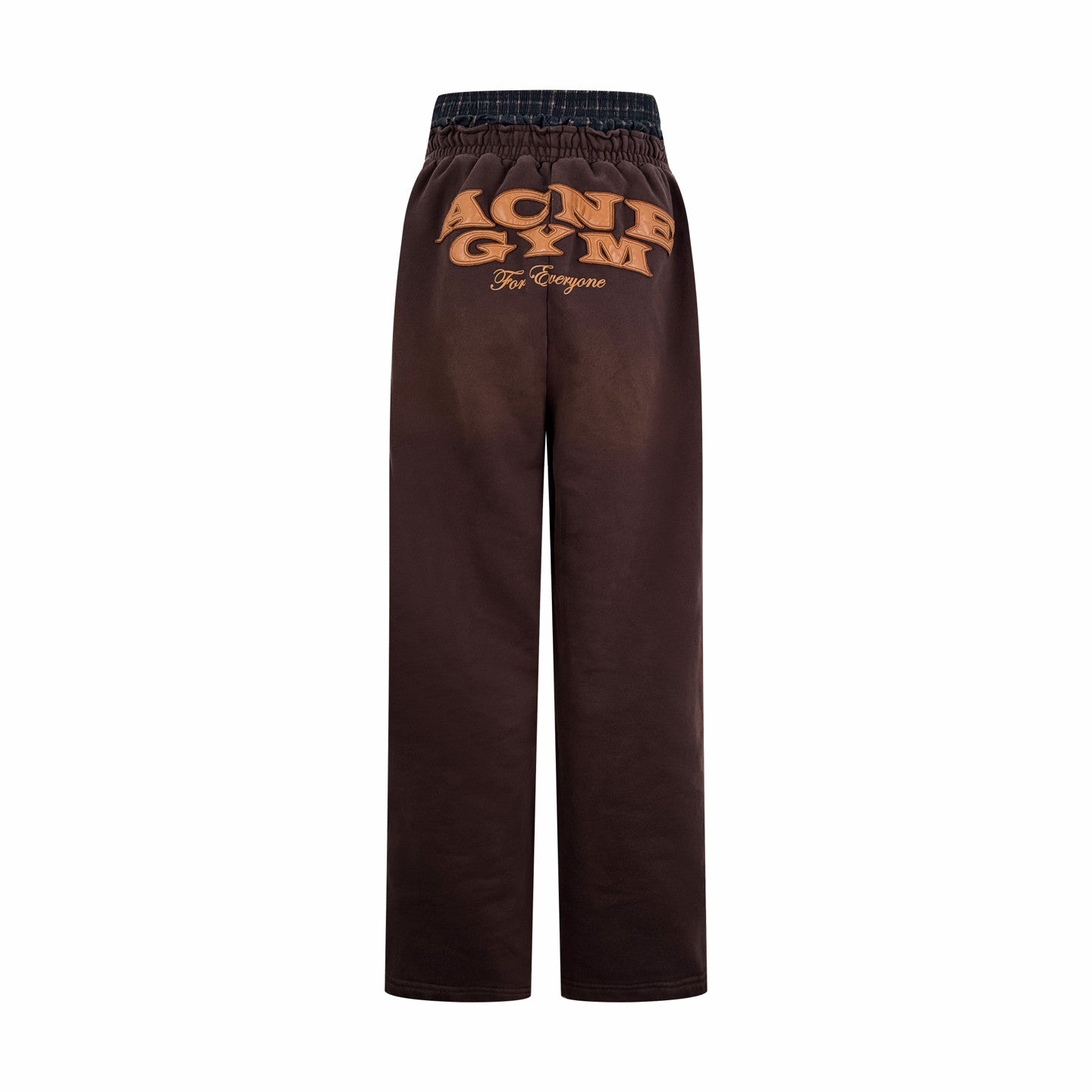 Acne Studios Layered logo sweatpants Dark Brown #336631