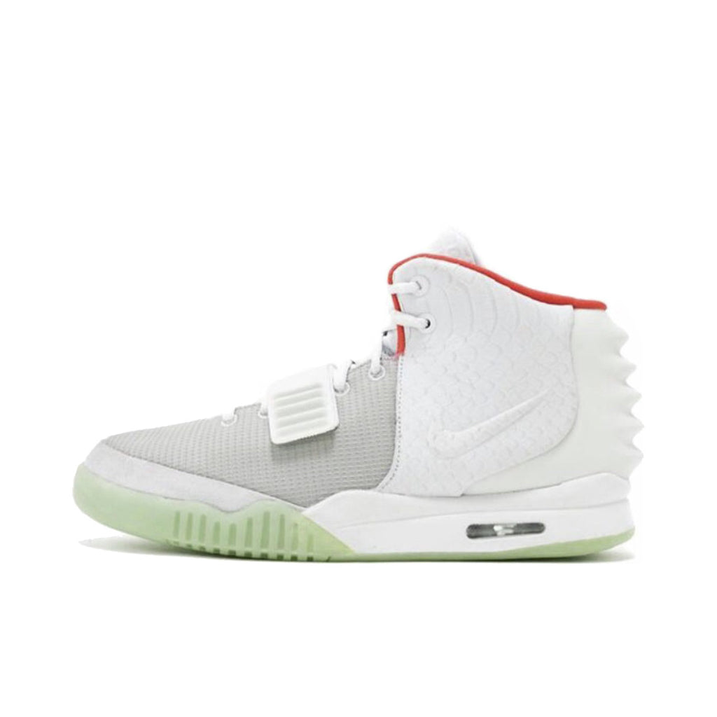 Kanye West x Nike Air Yeezy II NRG Black Solar Red Men's Mid-Top Cushioned Casual Basketball Shoes #76972