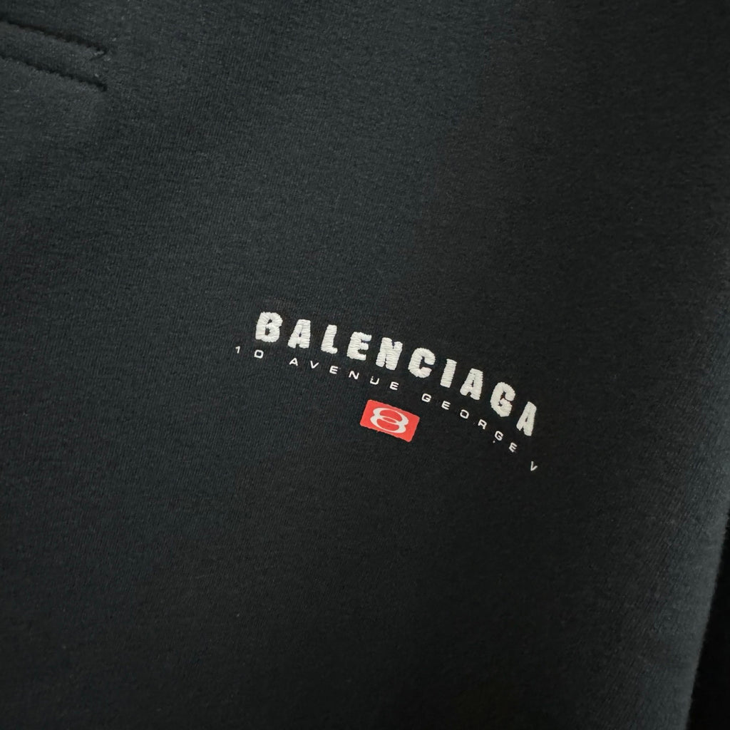 Balenciaga Men's Spring/Summer Solid Color Plaid Polo Neck Long Sleeve T-Shirt #75897