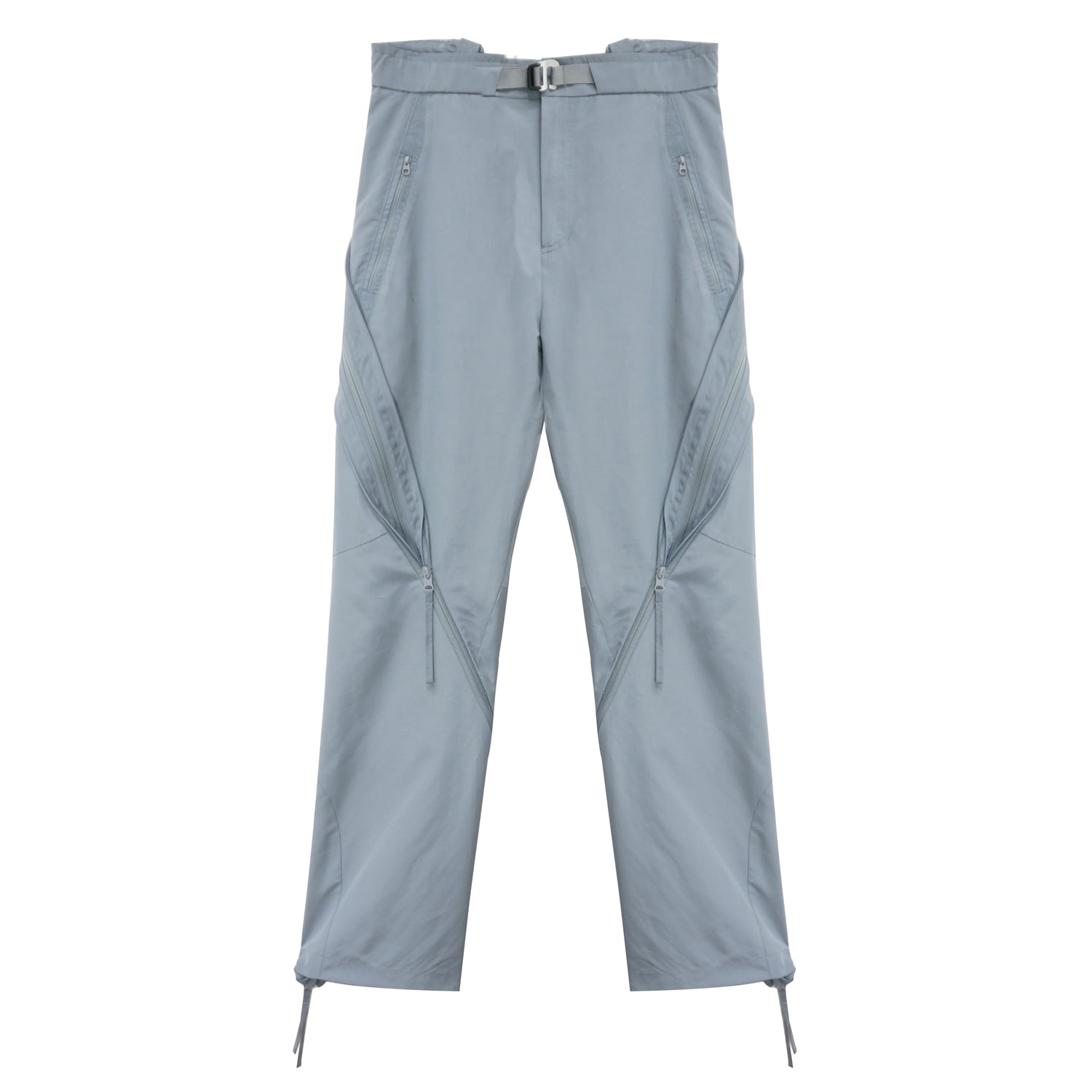 Raf Simons Men's Spring/Fall Solid-Color Layered Zipper Loose-Fit High-Street Casual Nylon Pants Straight-Leg Trousers Ngvp #2539