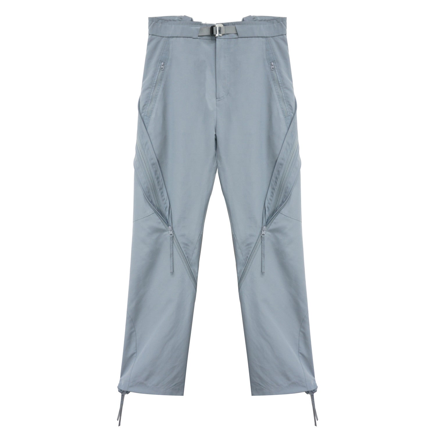 Raf Simons Men's Spring/Fall Solid-Color Layered Zipper Loose-Fit High-Street Casual Nylon Pants Straight-Leg Trousers Ngvp #2539