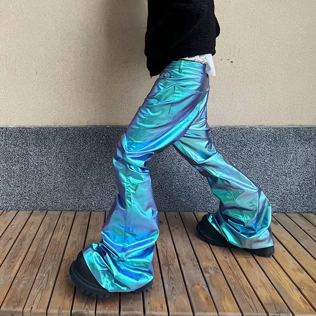 Rick Owens Men's And Women's Four Seasons Fashion High Street Laser Drag Pants Do Old Retro Trend Pants Ngvp #7683