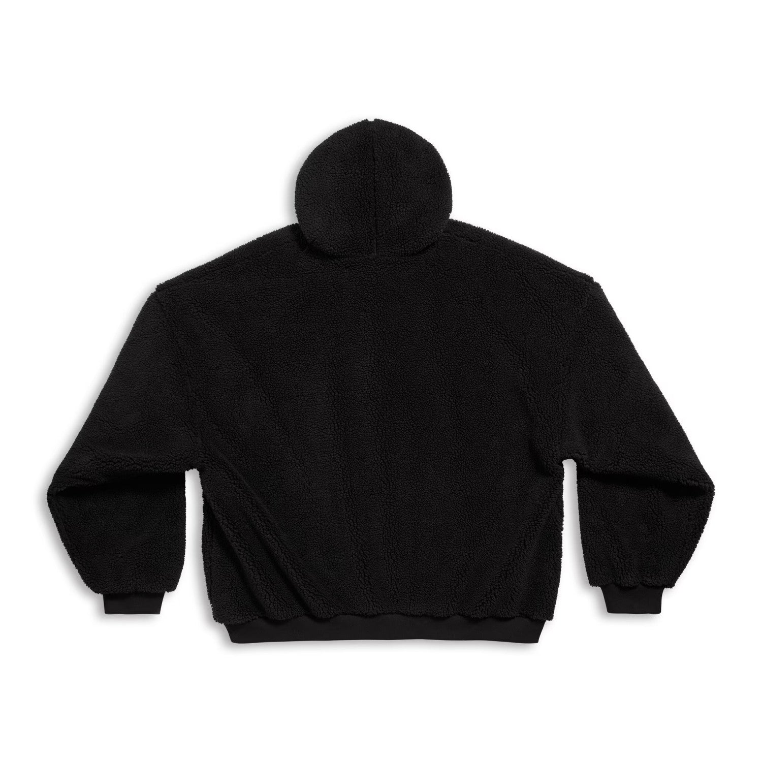 Balenciaga Men's and Women's Fall/Winter Solid Color Hooded Pellet Fleece Zipper Long Sleeve Jacket #74895