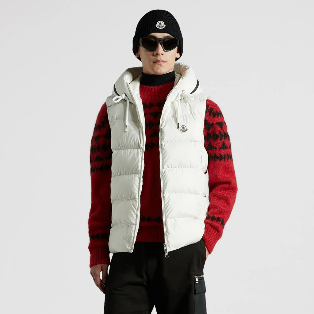 Moncler Cardamine Men'S Hooded Down Waistcoat Autumn And Winter Fashion Comfortable Simple Warm Logo Zip Jacket Vest #81158