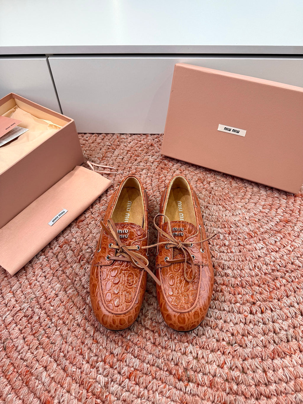 MiuMiu Mesh Mary Jane Shoes #383824