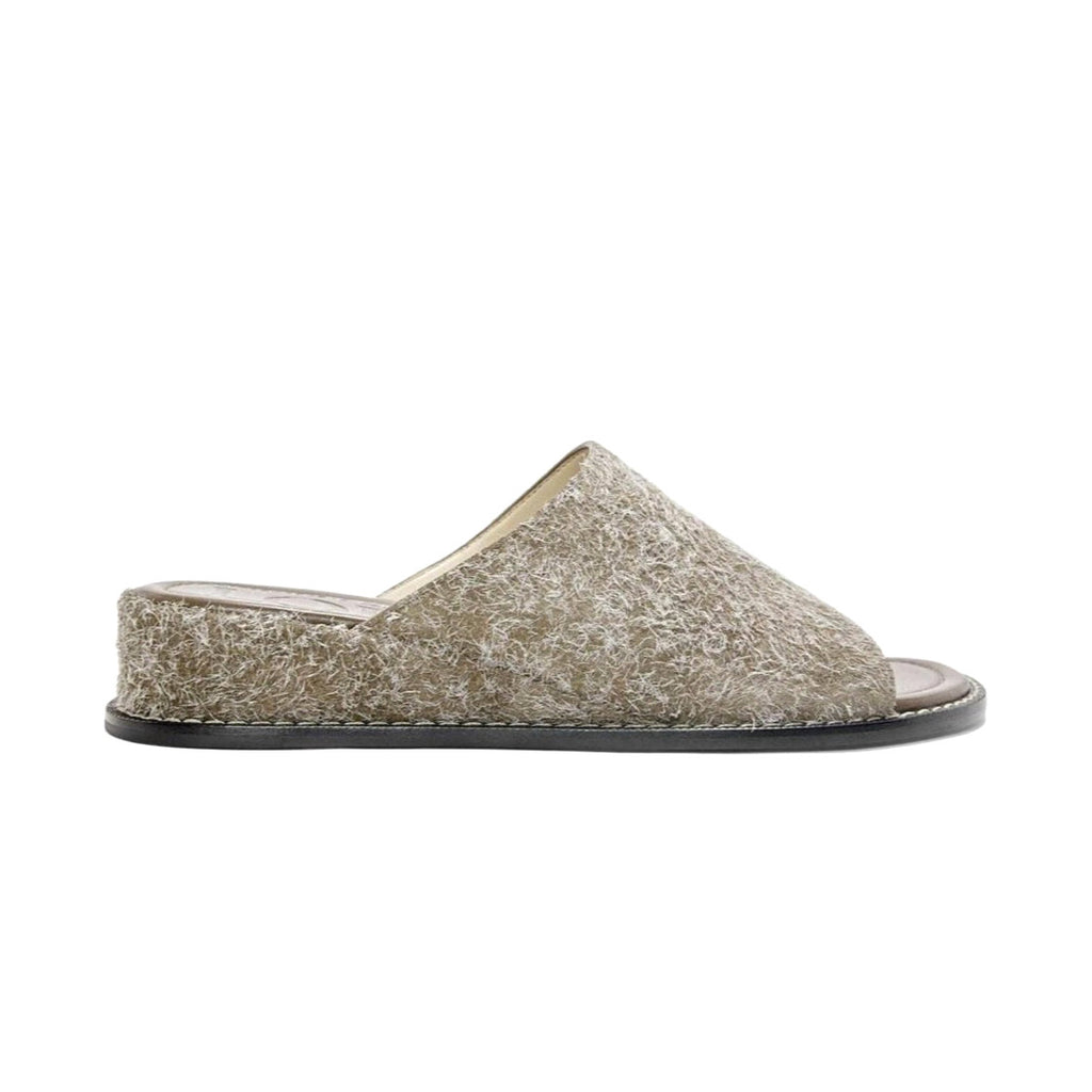 LOEWE Women's Summer Solid Color Suede Round Toe Flat Birkenstock Sandals Shoes Slippers #77314