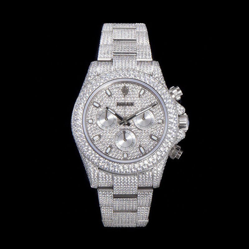 Rolex Cosmograph Stainless Steel and Diamonds Mechanical Watch #97786