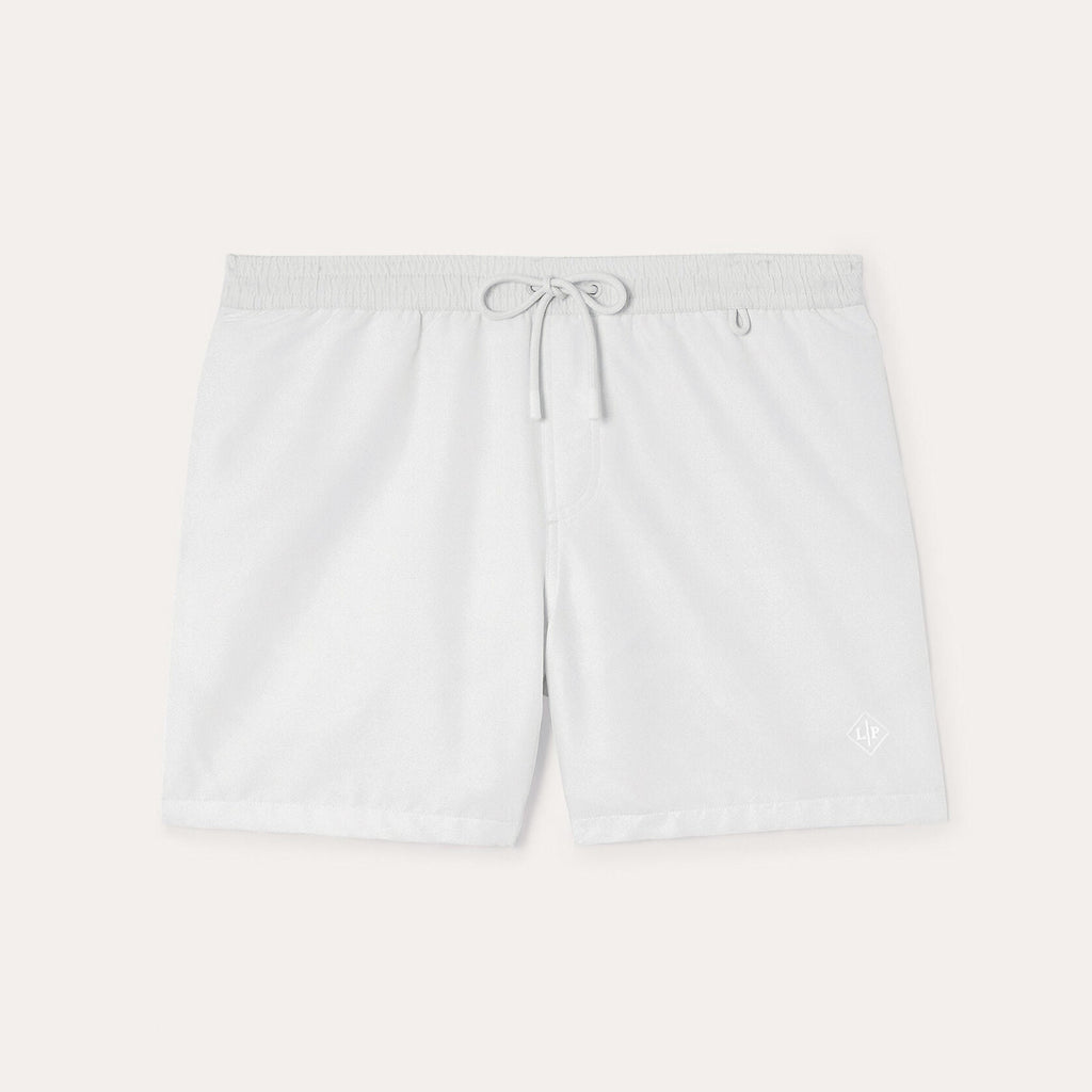 Loro Piana Men's Summer Letter Solid Color Mid Waist Tie Straight Bay Swim Shorts Ngvp #9959