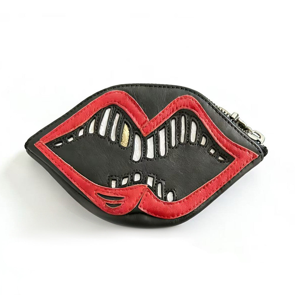 Chrome Hearts Mattyboy Red Lips Silver Lips Big Gold Teeth Limited-edition Wallets Coin Purses Id Holders And High-street Fashion Accessories Bags #195952