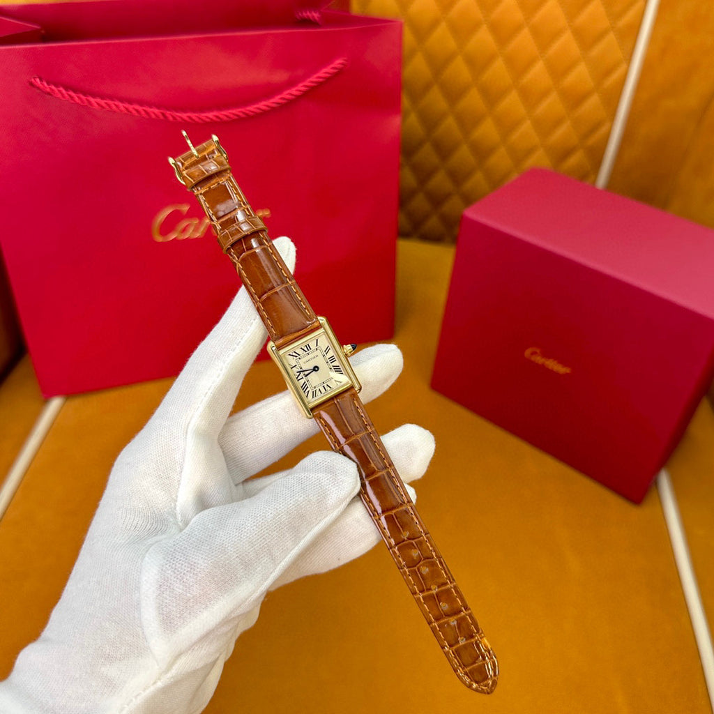 Cartier Tank Series Fashion Strap Watch #21767
