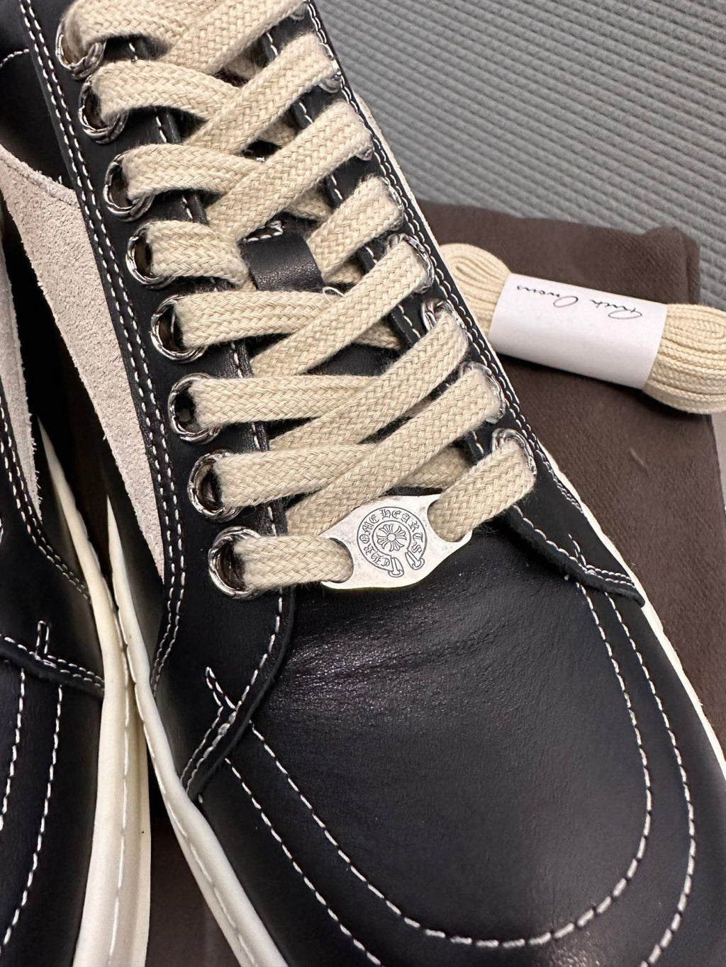 Rick Owens x Chrome Hearts Low Top Casual Shoes #336915