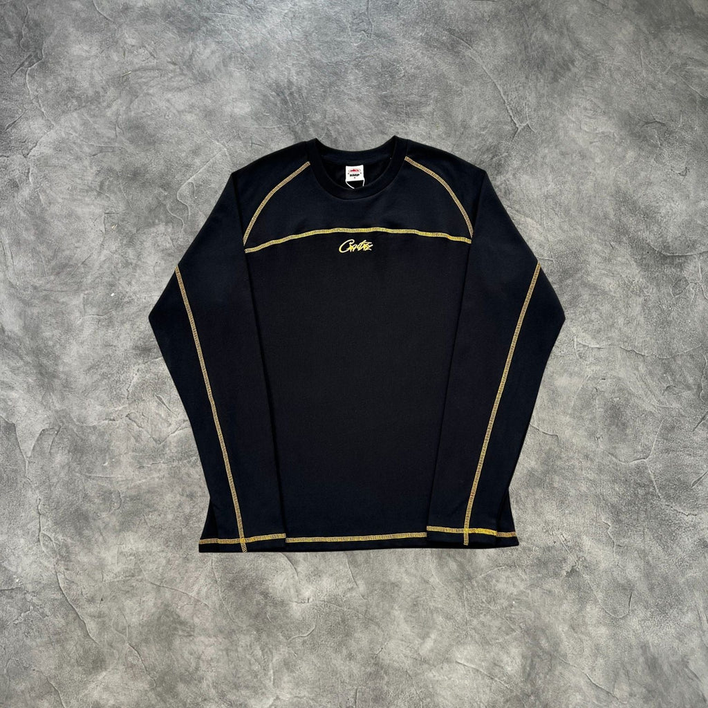 Corteiz HMP Heavyweight Long Sleeves T-Shirt Black/Yellow