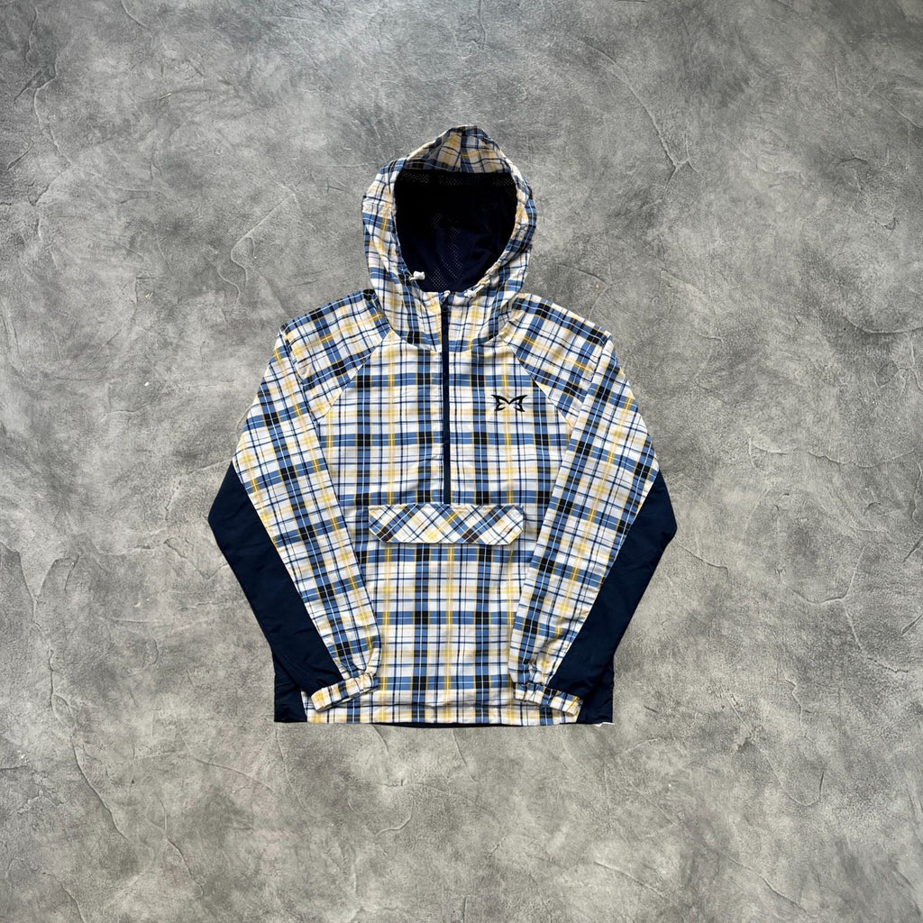 Mertra Plaid Pullover Jacket Blue