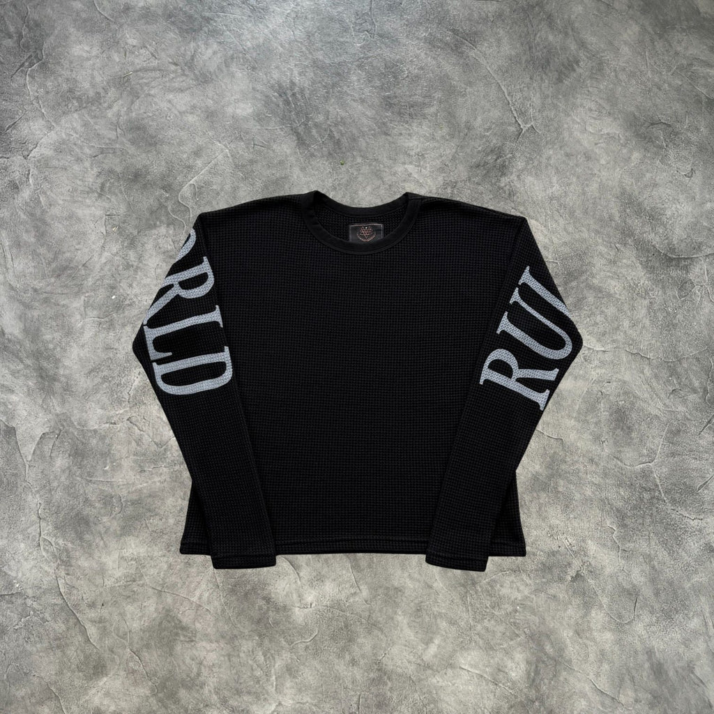 Corteiz Rules The World Long Sleeves T-Shirt Black
