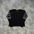 Corteiz Rules The World Long Sleeves T-Shirt Black