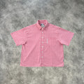 Mertra Plaid Short Sleeves Shirt Pink