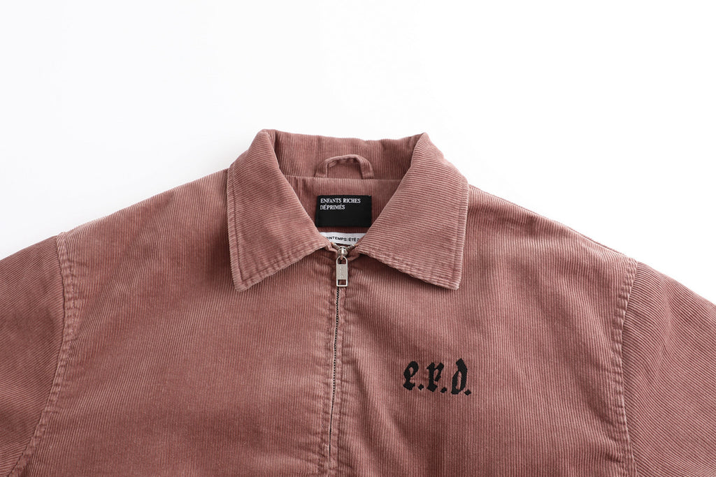Enfants Riches Deprimes Men's Spring/fall Fashion Casual Lapel Zipper Embroidered Logo Print Drop Shoulder Long Sleeve Jacket #78544