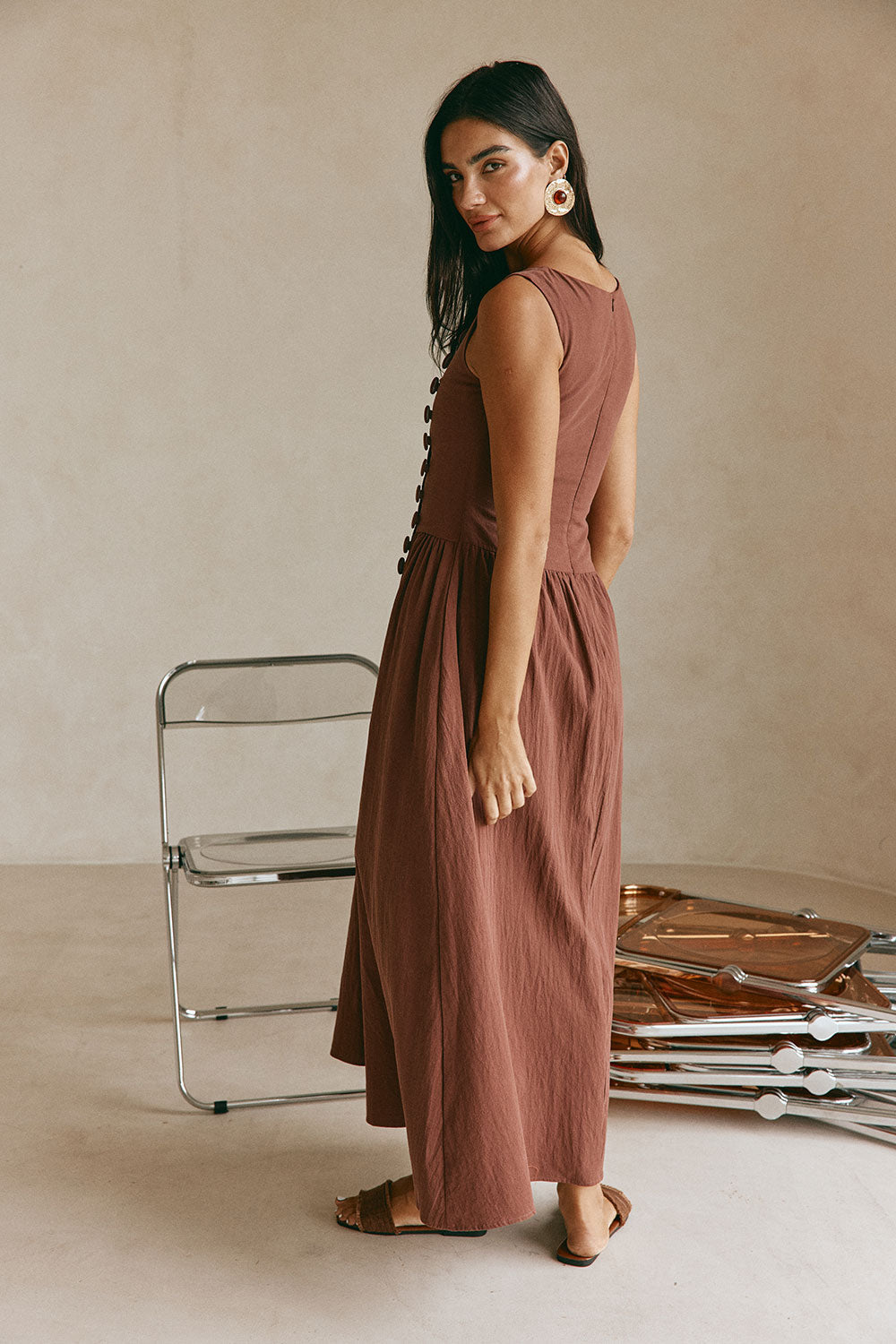Odessa Dress - Chocolate