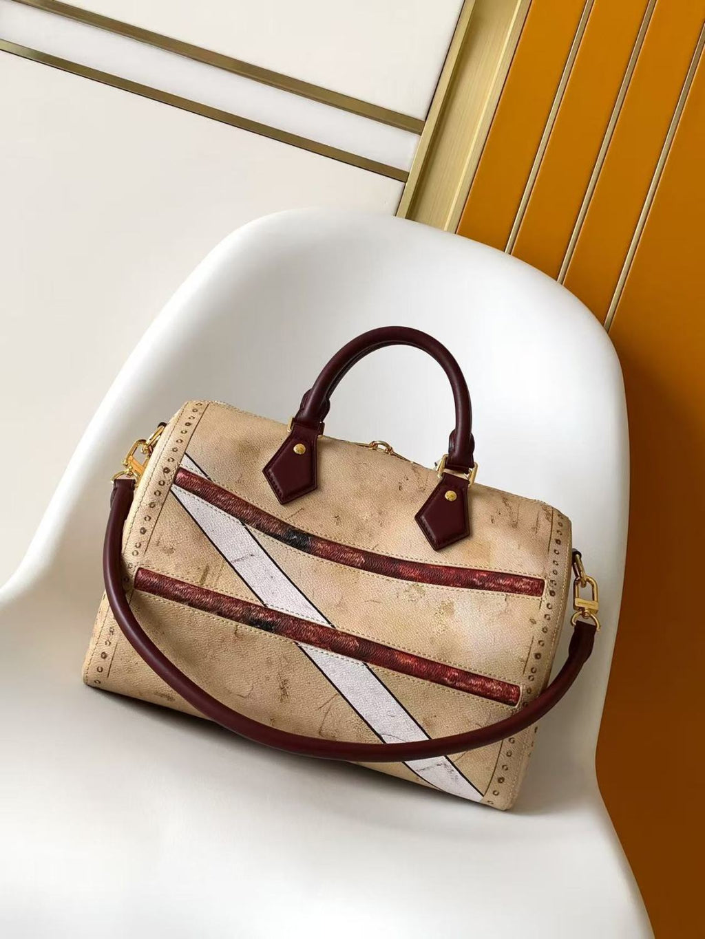 Louis Vuitton Women's Clutch Bag Speedy 30 Monochrome Color-printed 2026 Spring New Arrival Lady Bags Monogram Fashionable And Elegant Clutch Bag M28149  #82628A