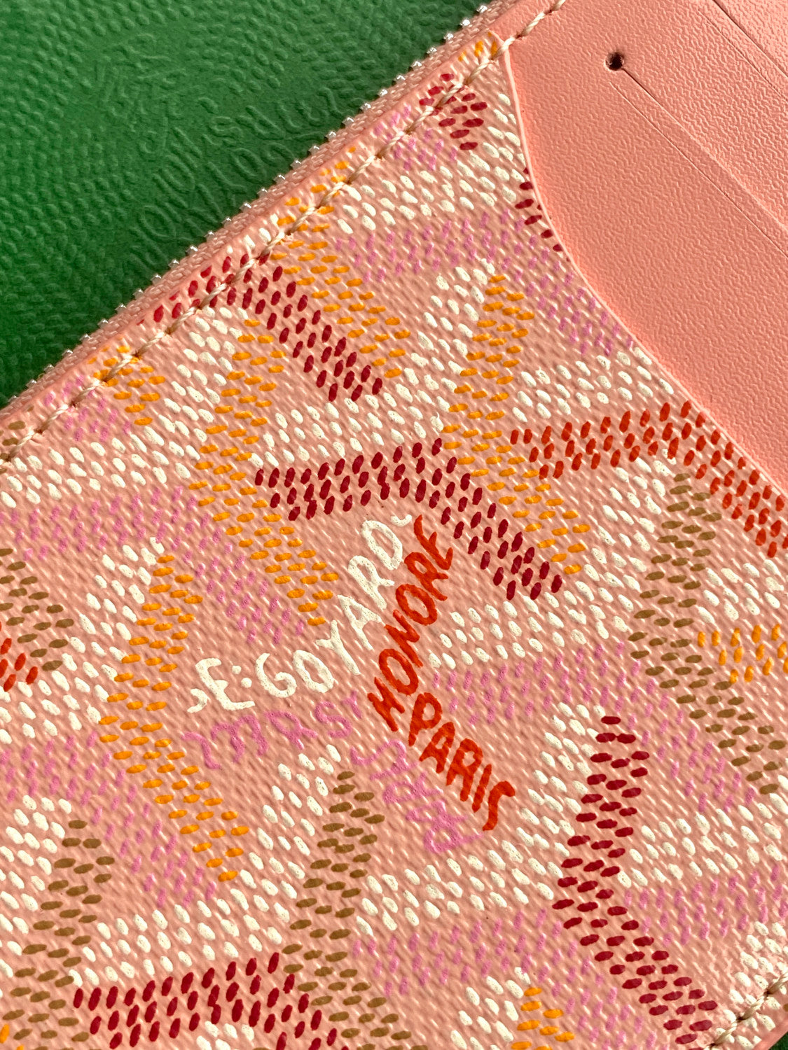 Goyard Bourbon Zipped Card Holder Multicolored #384176