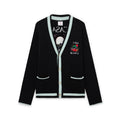 Casablanca Casa Mountain Temple Cardigan Men's And Women's Spring/autumn Fashion Casual Embroidered Badge V Neck Single Breasted Knitted Cardigan #78324