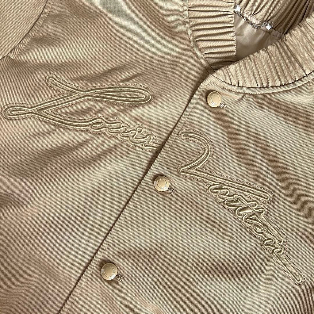 Louis Vuitton Men's Spring and Autumn Solid Color Embroidery Letter Print Zipper Long Sleeve Jacket #72532