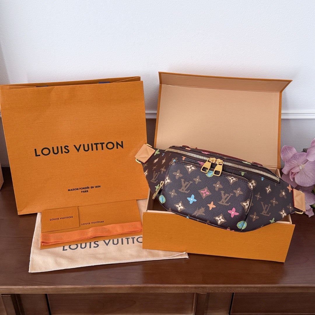 Louis Vuitton Bumbag Chocolate Craggy Monogram #337172