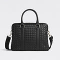 Bottega Veneta Intrecciato Men's Solid Color Adjustable Detachable Shoulder Strap Woven Calfskin Briefcase Handbag Bag Bags #77473
