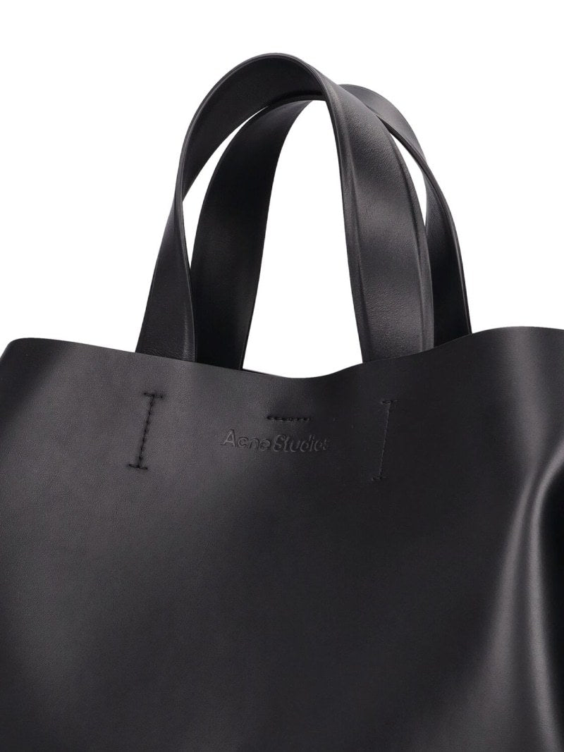 Acne Studios Tote Twisted Knot Decoration Engraved Logo Magnetic Closure Crossbody Bag #332333