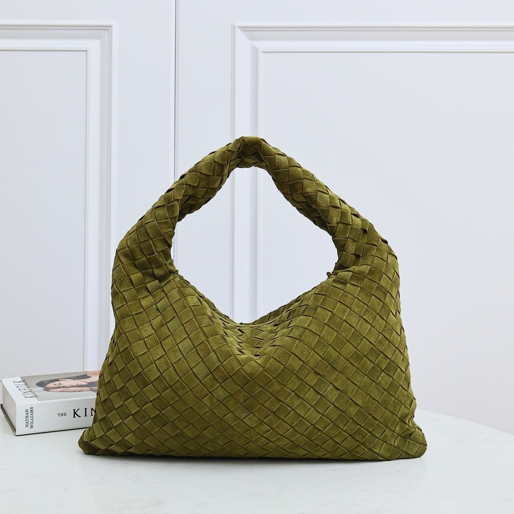Bottega Veneta Small Multicolour Collection Intrecciato Braided Shoulder Bags Suede Glossy Genuine Leather 100% Genuine Leather Fashion Temperament Elegant Exquisite Bag 763966v3iv13268 #81128
