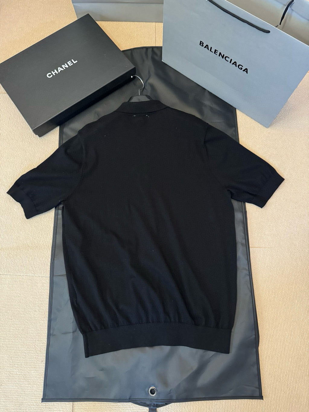 Celine  Men's and Women's Summer Fashion Casual Solid Color Collared Cotton Short-Sleeve Polo Shirt T-Shirt #78633
